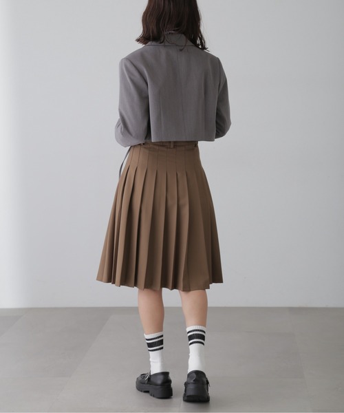 FREE'S MART（フリーズマート）の「ショート丈シングルジャケット（テーラードジャケット・レディース・ブルー系その他/グレー・SMALL/MEDIUM）」の6枚目の写真