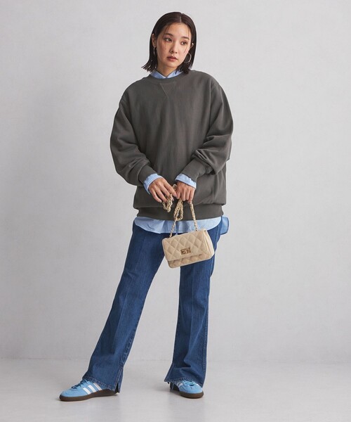 green label relaxing(グリーンレーベルリラクシング)の「<at ease>ルーズフィット スウェット プルオーバー(スウェット・レディース・ベージュ/ダークグレー/グレー/ピンク・FREE)」の6枚目の写真