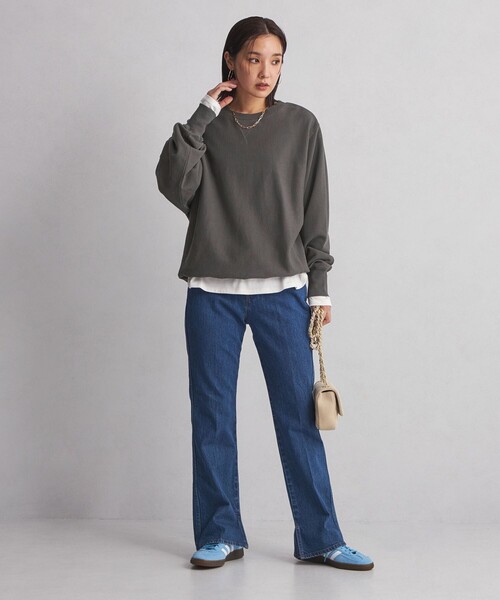 green label relaxing(グリーンレーベルリラクシング)の「<at ease>ルーズフィット スウェット プルオーバー(スウェット・レディース・ベージュ/ダークグレー/グレー/ピンク・FREE)」の8枚目の写真