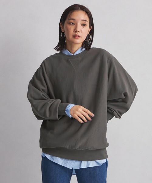 green label relaxing(グリーンレーベルリラクシング)の「<at ease>ルーズフィット スウェット プルオーバー(スウェット・レディース・ベージュ/ダークグレー/グレー/ピンク・FREE)」の10枚目の写真