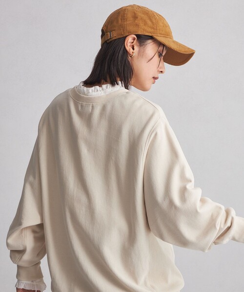 green label relaxing(グリーンレーベルリラクシング)の「<at ease>ルーズフィット スウェット プルオーバー(スウェット・レディース・ベージュ/ダークグレー/グレー/ピンク・FREE)」の15枚目の写真