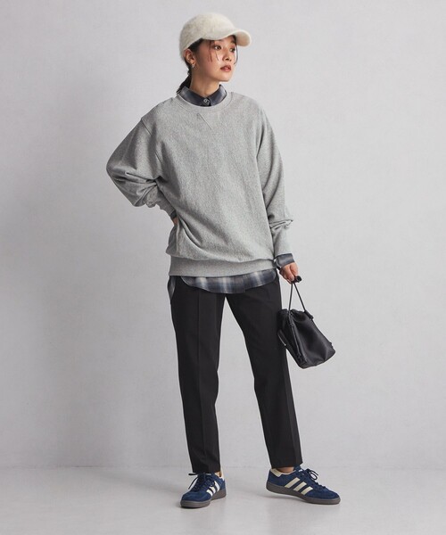 green label relaxing(グリーンレーベルリラクシング)の「<at ease>ルーズフィット スウェット プルオーバー(スウェット・レディース・ベージュ/ダークグレー/グレー/ピンク・FREE)」の16枚目の写真