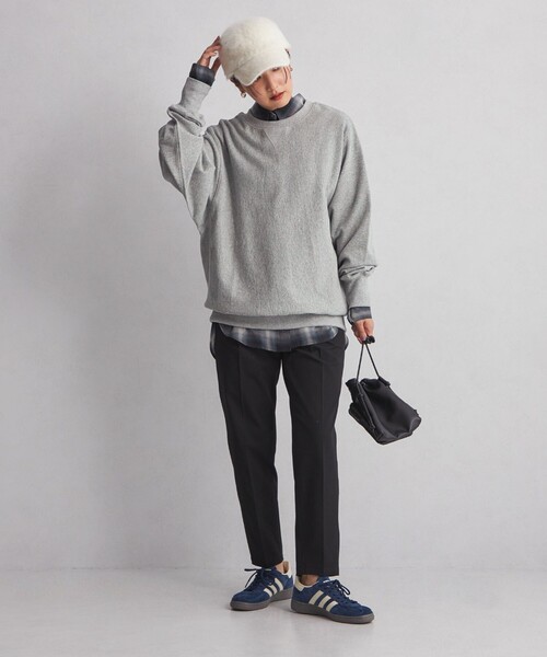 green label relaxing(グリーンレーベルリラクシング)の「<at ease>ルーズフィット スウェット プルオーバー(スウェット・レディース・ベージュ/ダークグレー/グレー/ピンク・FREE)」の18枚目の写真