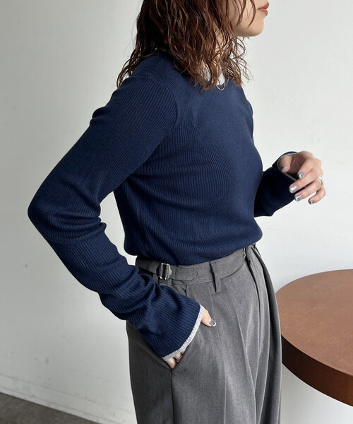 smdsmmsk様IS76【大人気】ポロバイラルフローレン刺繍リブ編み中肉ニット 9694a646fa03d734bebefdffc10c55
