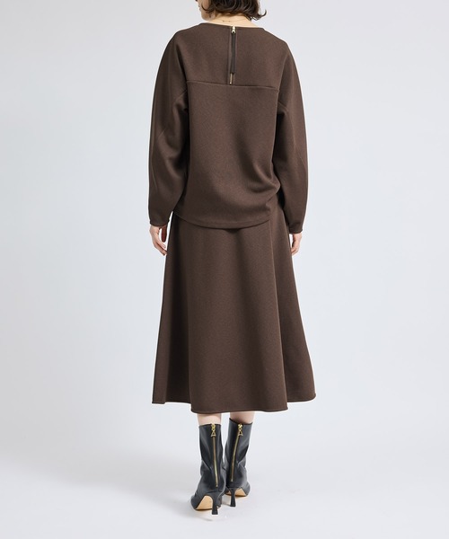 ROPE'（ロペ）の「梨地フレアスカート/セットアップ対応【Sサイズフェア対象】（スカート・レディース・ダークブラウン/イエロー系その他/オフホワイト・36/38/34）」の15枚目の写真