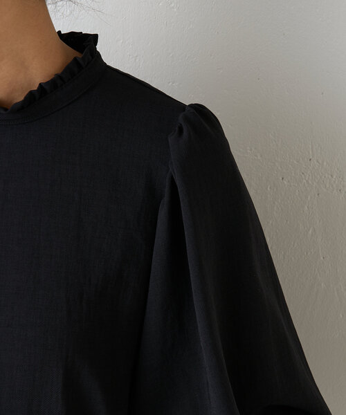 LIVETART(リヴェタート)の「《LIVETART》フリルカラーシャツ(シャツ/ブラウス・レディース・ホワイト/ブラック・FREE)」の5枚目の写真