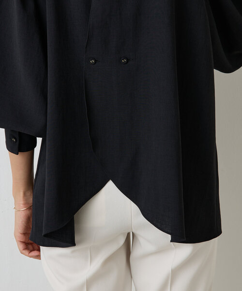 LIVETART(リヴェタート)の「《LIVETART》フリルカラーシャツ(シャツ/ブラウス・レディース・ホワイト/ブラック・FREE)」の7枚目の写真