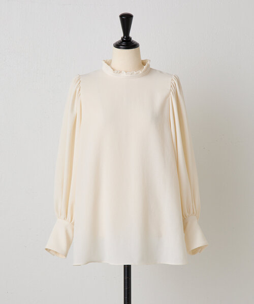 LIVETART(リヴェタート)の「《LIVETART》フリルカラーシャツ(シャツ/ブラウス・レディース・ホワイト/ブラック・FREE)」の8枚目の写真