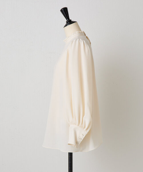 LIVETART(リヴェタート)の「《LIVETART》フリルカラーシャツ(シャツ/ブラウス・レディース・ホワイト/ブラック・FREE)」の10枚目の写真