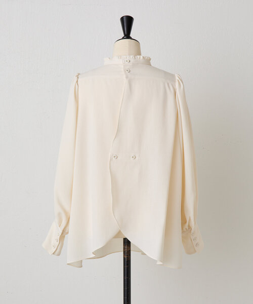 LIVETART(リヴェタート)の「《LIVETART》フリルカラーシャツ(シャツ/ブラウス・レディース・ホワイト/ブラック・FREE)」の11枚目の写真