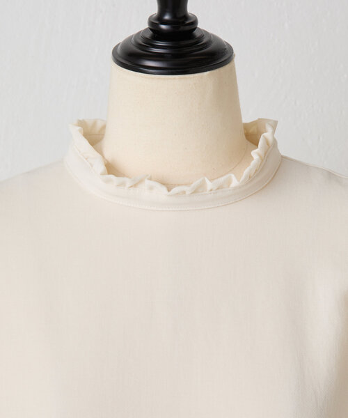 LIVETART(リヴェタート)の「《LIVETART》フリルカラーシャツ(シャツ/ブラウス・レディース・ホワイト/ブラック・FREE)」の12枚目の写真