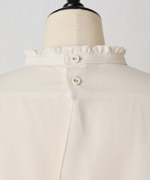 LIVETART(リヴェタート)の「《LIVETART》フリルカラーシャツ(シャツ/ブラウス・レディース・ホワイト/ブラック・FREE)」の13枚目の写真