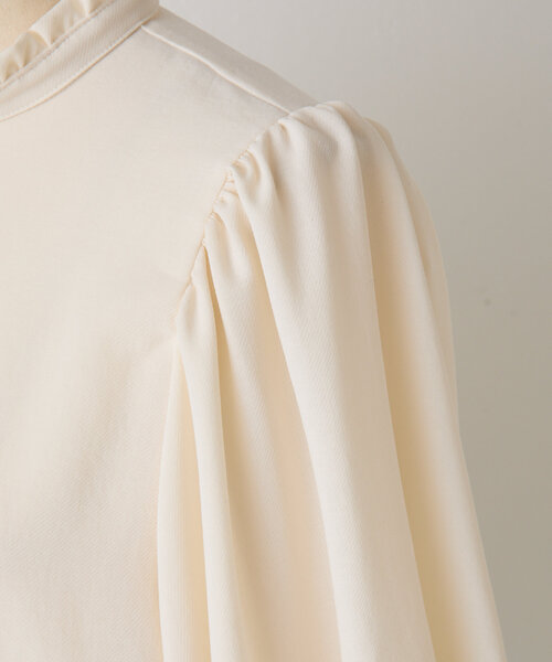 LIVETART(リヴェタート)の「《LIVETART》フリルカラーシャツ(シャツ/ブラウス・レディース・ホワイト/ブラック・FREE)」の14枚目の写真