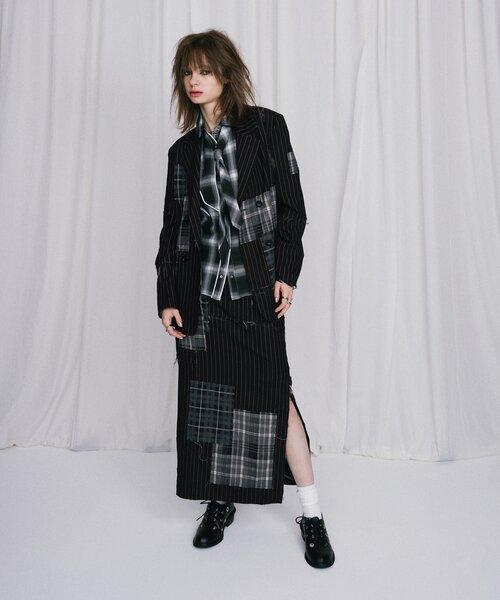 Six M(シックスエム)の「【Six M/シックスエム】ウエスタンネクタイシャツ(シャツ/ブラウス・レディース・グリーン/ブラック/グレー・MEDIUM)」の8枚目の写真