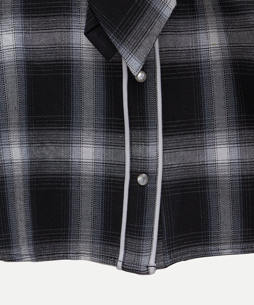 Six M(シックスエム)の「【Six M/シックスエム】ウエスタンネクタイシャツ(シャツ/ブラウス・レディース・グリーン/ブラック/グレー・MEDIUM)」の14枚目の写真