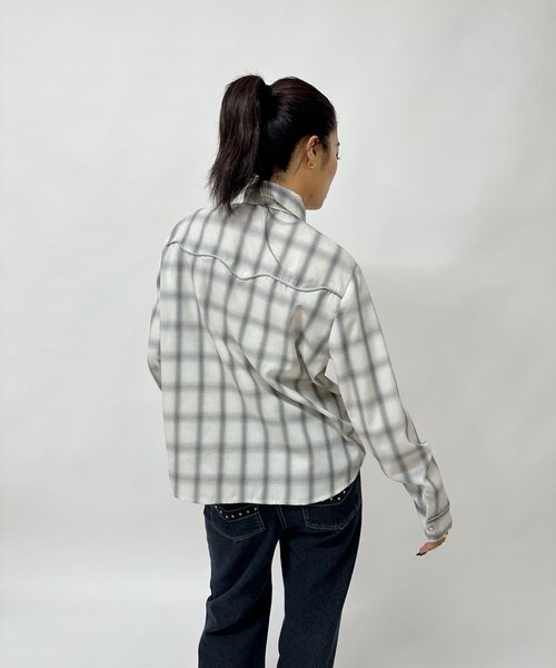 Six M(シックスエム)の「【Six M/シックスエム】ウエスタンネクタイシャツ(シャツ/ブラウス・レディース・グリーン/ブラック/グレー・MEDIUM)」の15枚目の写真