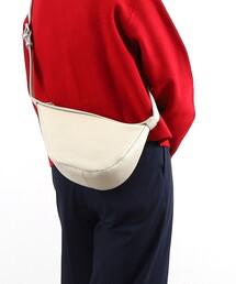 COOCO | 【牛革】シュリンクレザー変形ハーフムーンショルダーバッグ(ショルダーバッグ)