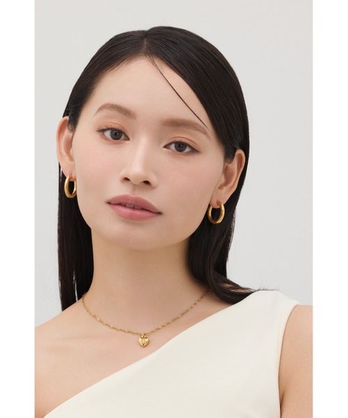 ciite' surgical stainless（シーテサージカルステンレス）の「【 金属アレルギー対応 】 ビジューハートネックレス サージカルステンレス（ネックレス・レディース・ゴールド・FREE）」の9枚目の写真