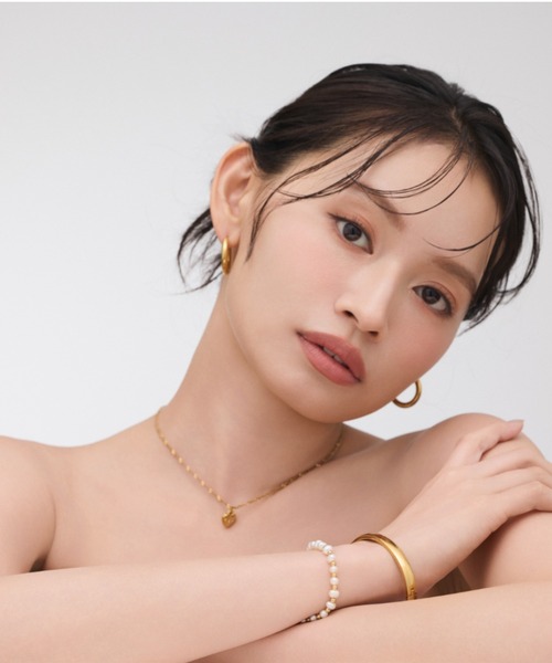 ciite' surgical stainless（シーテサージカルステンレス）の「【 金属アレルギー対応 】 ビジューハートネックレス サージカルステンレス（ネックレス・レディース・ゴールド・FREE）」の16枚目の写真