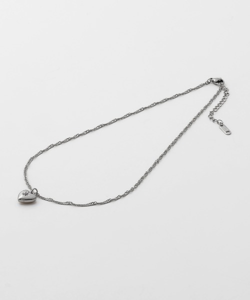 ciite' surgical stainless（シーテサージカルステンレス）の「【 金属アレルギー対応 】 ビジューハートネックレス サージカルステンレス（ネックレス・レディース・ゴールド・FREE）」の20枚目の写真