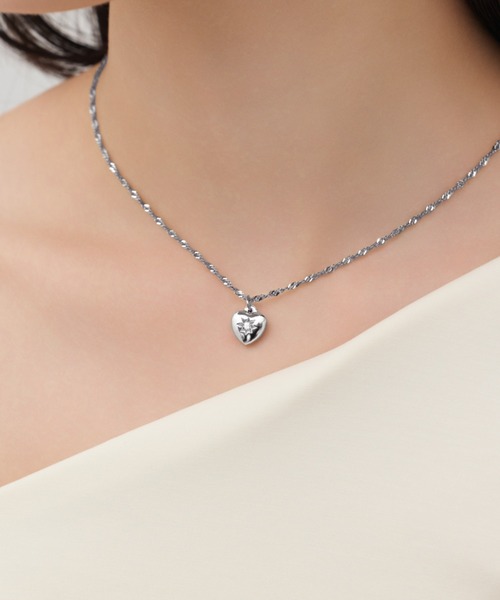 ciite' surgical stainless（シーテサージカルステンレス）の「【 金属アレルギー対応 】 ビジューハートネックレス サージカルステンレス（ネックレス・レディース・ゴールド・FREE）」の22枚目の写真