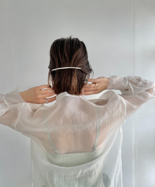 ciite'（シーテ）の「メタルロング シンプリーバレッタ（バレッタ/ヘアクリップ・レディース・ゴールド/シルバー/ピンクゴールド・FREE）」の7枚目の写真