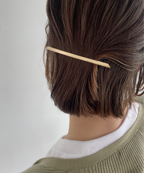 ciite'（シーテ）の「メタルロング シンプリーバレッタ（バレッタ/ヘアクリップ・レディース・ゴールド/シルバー/ピンクゴールド・FREE）」の8枚目の写真