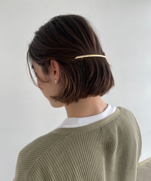 ciite'（シーテ）の「メタルロング シンプリーバレッタ（バレッタ/ヘアクリップ・レディース・ゴールド/シルバー/ピンクゴールド・FREE）」の9枚目の写真