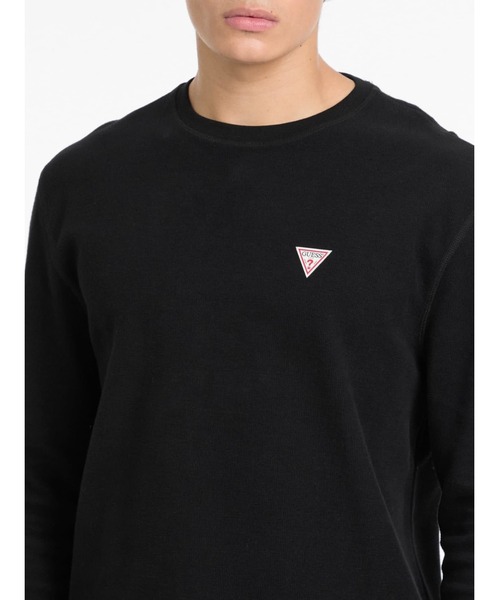 GUESS JEANS（ゲスジーンズ）の「GUESS JEANS Ls Cn Reg Mini Triangle Tee 長袖Tシャツ（Tシャツ/カットソー・メンズ・ブラック/ホワイト系その他・MEDIUM/SMALL/X-LARGE/LARGE）」の11枚目の写真