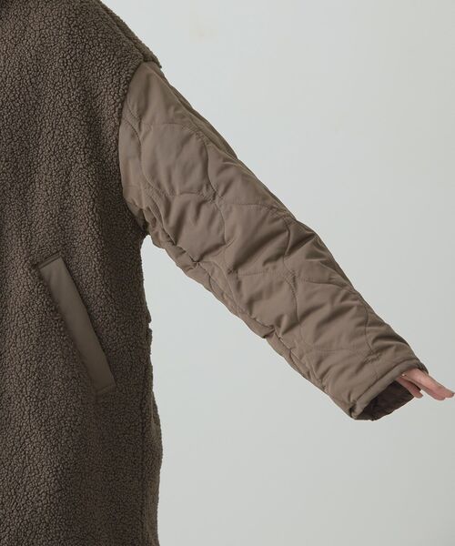 AMERICAN HOLIC（アメリカンホリック）の「軽ポカ2WAYリバーシブルキルトアウター（ノーカラージャケット・レディース・モカ/アイボリー/ブラック・M/L）」の20枚目の写真