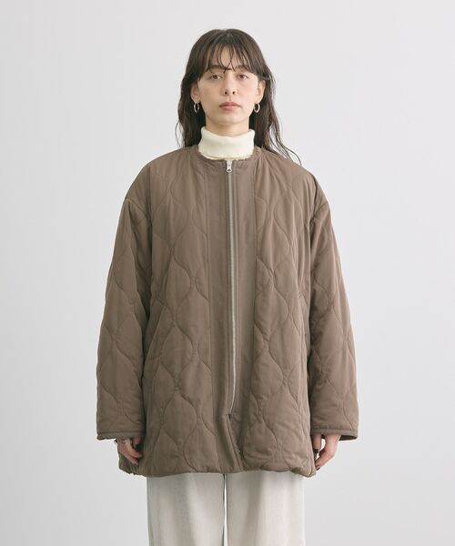 美品✨アナトリエ　フォックス　アルパカ　コート　2WAY　ノーカラー　パール 美品✨アナトリエフォックスアルパカコート2WAYノーカラーパール