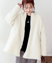 AMERICAN HOLIC | 軽ポカ2WAYリバーシブルキルトアウター(ノーカラージャケット)