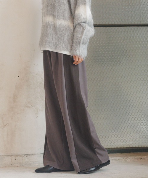 セール】配色ラインワイドパンツ / 234479（その他パンツ