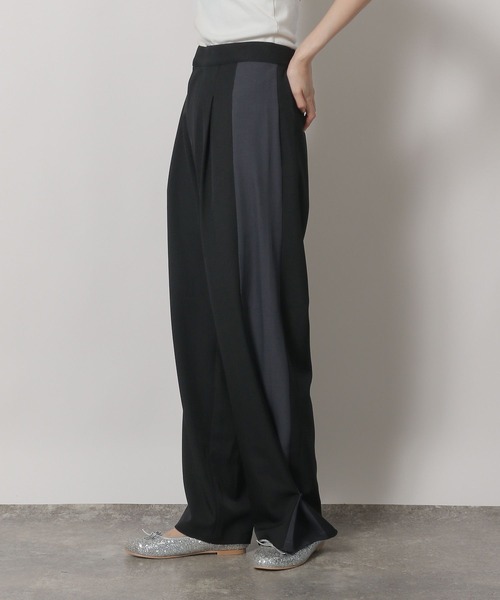 LAKOLE（ラコレ）の「配色ラインワイドパンツ / 234479（その他パンツ