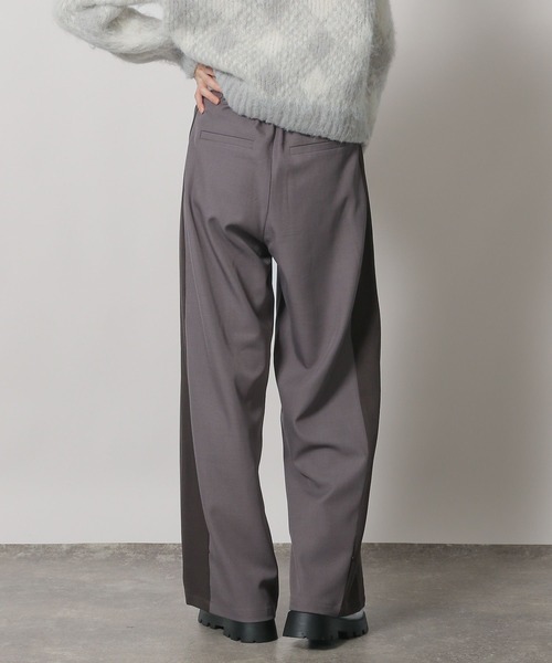 たけポン様 LAKOLE パンツ 配色ラインワイドパンツ / 234479 レディース