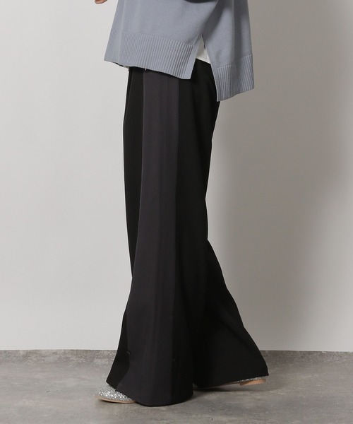 LAKOLE（ラコレ）の「配色ラインワイドパンツ / 234479（その他パンツ