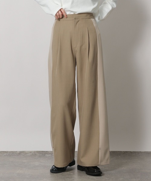 LAKOLE（ラコレ）の「配色ラインワイドパンツ / 234479（その他