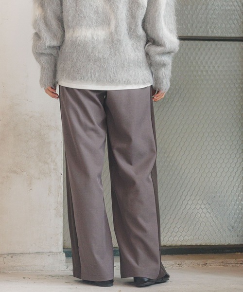 その他 SH セール】配色ラインワイドパンツ / 234479（その他パンツ