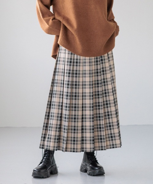 LOWRYS FARM（ローリーズファーム）の「ワイドプリーツスカート