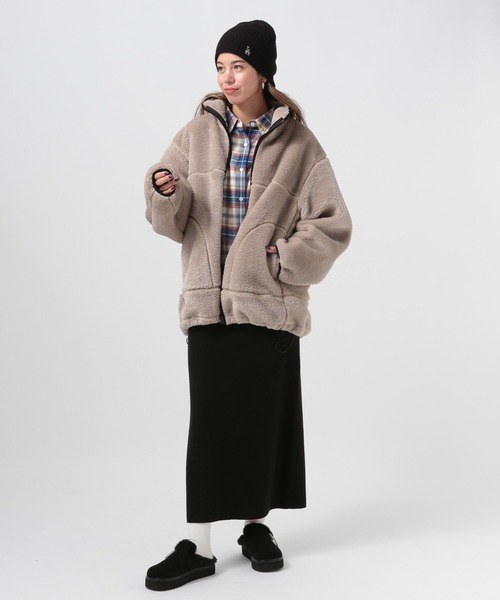 NEW ERA（ニューエラ）の「【NEW ERA(ニューエラ)】RIB BEANIE（ニットキャップ/ビーニー・レディース・ブラック/ベージュ・FREE）」の18枚目の写真