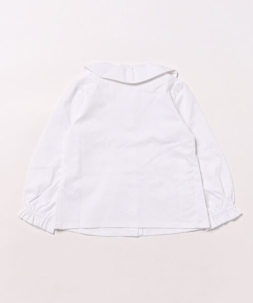 KP（ケーピー）の「タック襟ブラウス(90～130)（シャツ/ブラウス・キッズ・ホワイト・100cm/110cm/120cm/130cm/90cm）」の2枚目の写真