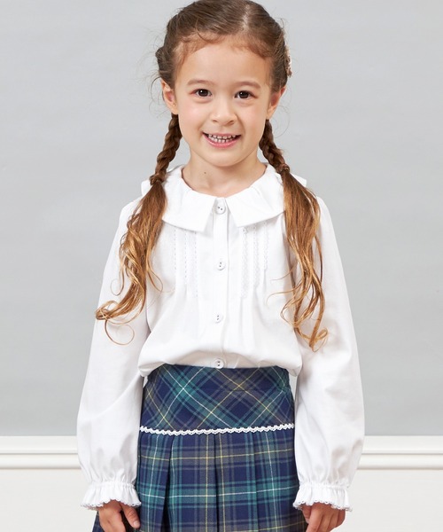 タック襟ブラウス(90～130)（シャツ/ブラウス）｜KP（ケーピー）