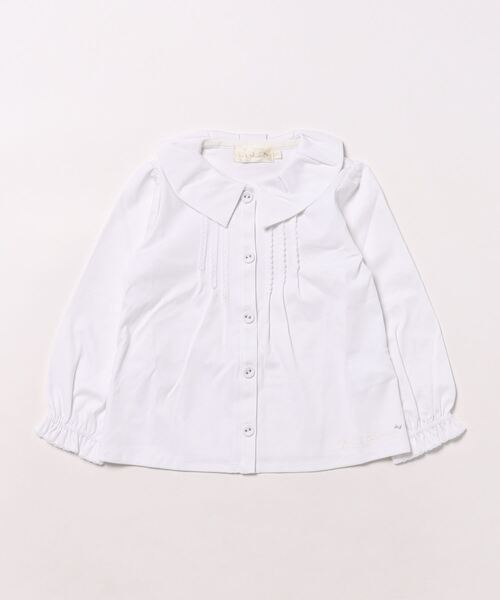 KP（ケーピー）の「タック襟ブラウス(90～130)（シャツ/ブラウス・キッズ・ホワイト・100cm/110cm/120cm/130cm/90cm）」の7枚目の写真