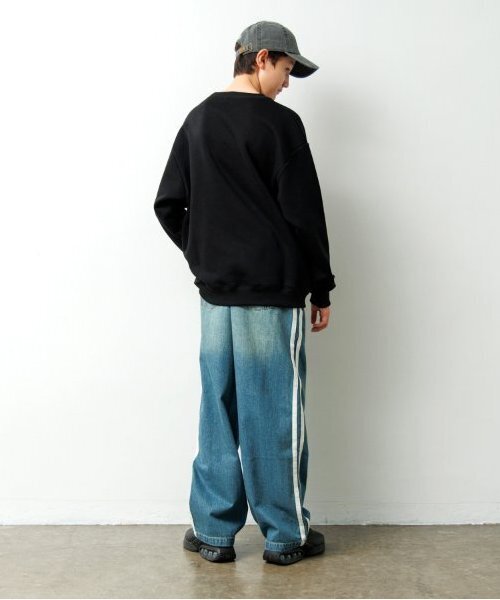 GLAZOS（グラソス）の「【大人向けサイズあり】【あったか】裏起毛・サガラトレーナー（スウェット・キッズ・ブラック/ホワイト/ブルー・M/S/LL/L）」の7枚目の写真