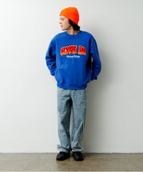 GLAZOS（グラソス）の「【大人向けサイズあり】【あったか】裏起毛・サガラトレーナー（スウェット・キッズ・ブラック/ホワイト/ブルー・M/S/LL/L）」の10枚目の写真