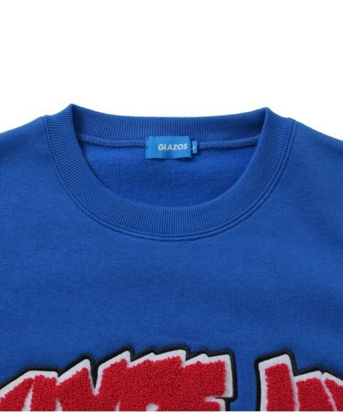 GLAZOS（グラソス）の「【大人向けサイズあり】【あったか】裏起毛・サガラトレーナー（スウェット・キッズ・ブラック/ホワイト/ブルー・M/S/LL/L）」の11枚目の写真