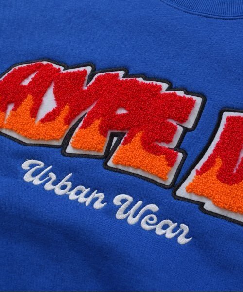 GLAZOS（グラソス）の「【大人向けサイズあり】【あったか】裏起毛・サガラトレーナー（スウェット・キッズ・ブラック/ホワイト/ブルー・M/S/LL/L）」の14枚目の写真