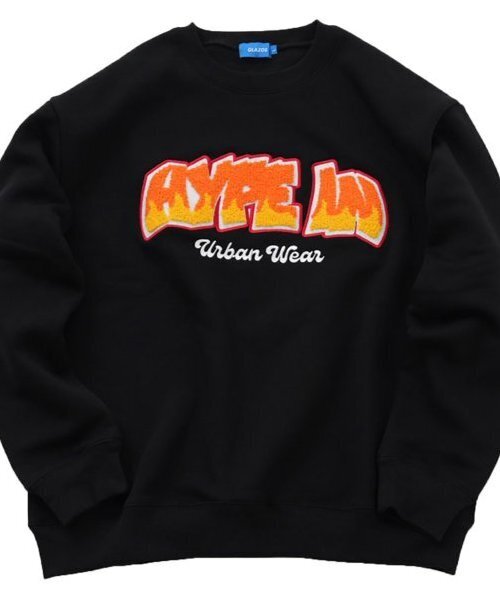 GLAZOS（グラソス）の「【大人向けサイズあり】【あったか】裏起毛・サガラトレーナー（スウェット・キッズ・ブラック/ホワイト/ブルー・M/S/LL/L）」の18枚目の写真