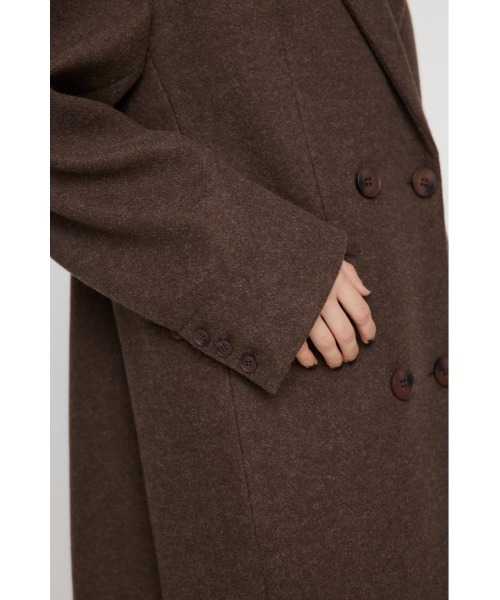 LAGUA GEM（ラグアジェム）の「LOOSY DOUBLE ロングコート（チェスターコート・レディース・ブラック/ブラウン/ネイビー系1・FREE）」の15枚目の写真