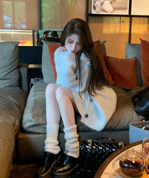 ViViDAY（ビビデー）の「キラキラニットカーディガン（ニット/セーター・レディース・ブラック/ホワイト・M）」の18枚目の写真